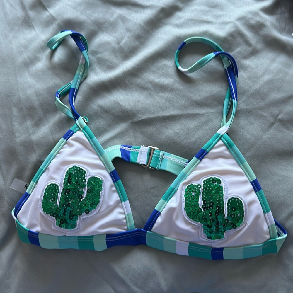 Kensie bikini top cactus sequin M